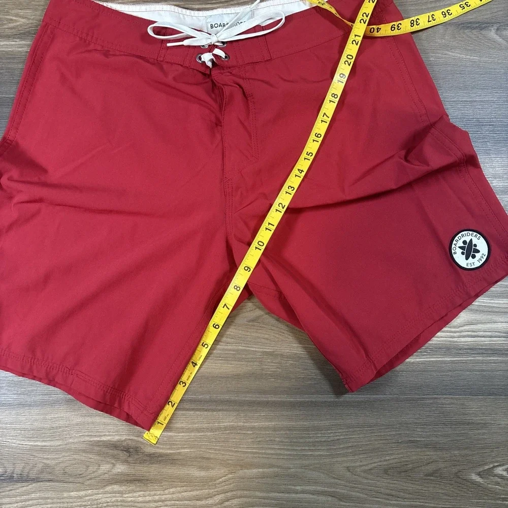 Boardriders EST 92 Men's Red Solid Board Shorts Size 32